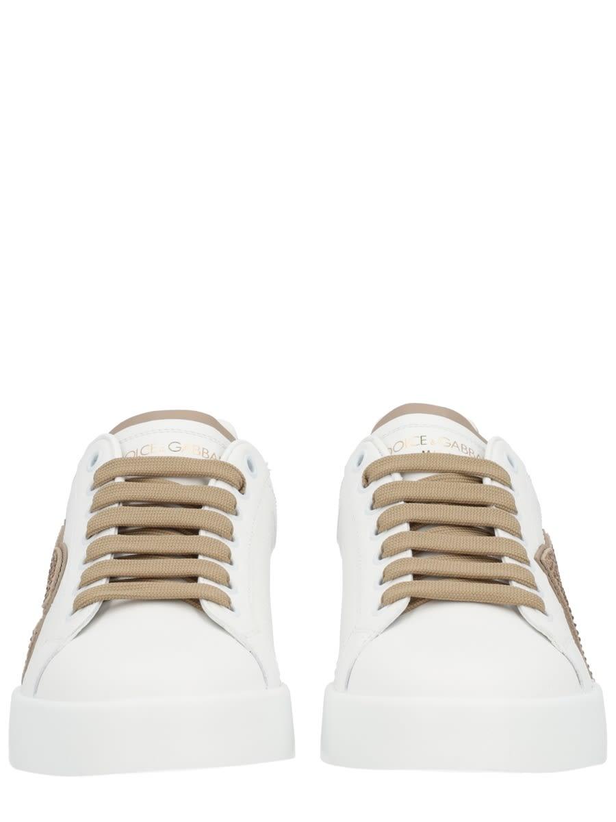 Dolce Gabbana Portofino Light Strobel Sneaker in White Lyst UK
