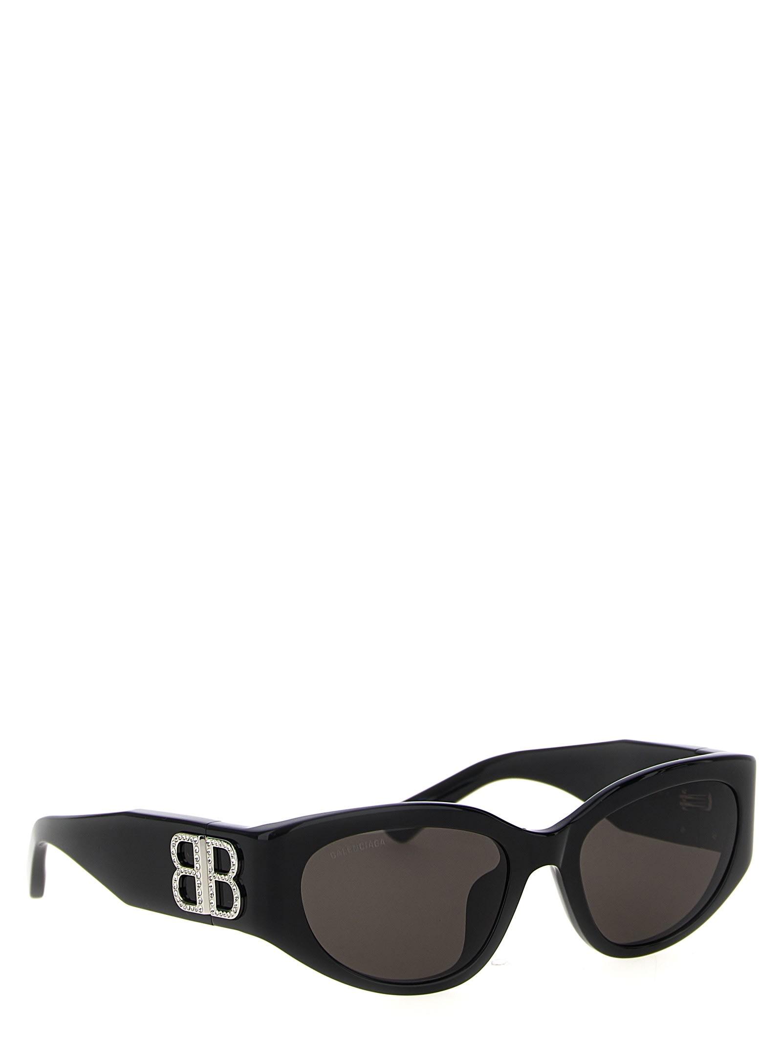 Balenciaga 'Bossy Round Af' Sunglasses in Black | Lyst
