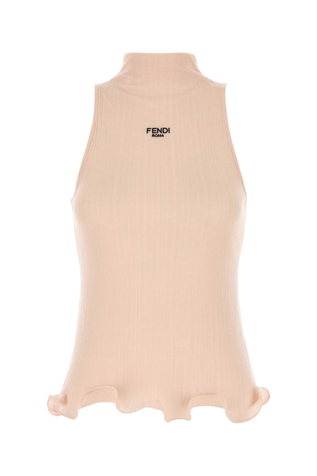 FENDI ネイビー タンクトップ ベスト　ロゴ　36 S M FENDI モノグラム タンクトップ | グレー | FARFETCH JP