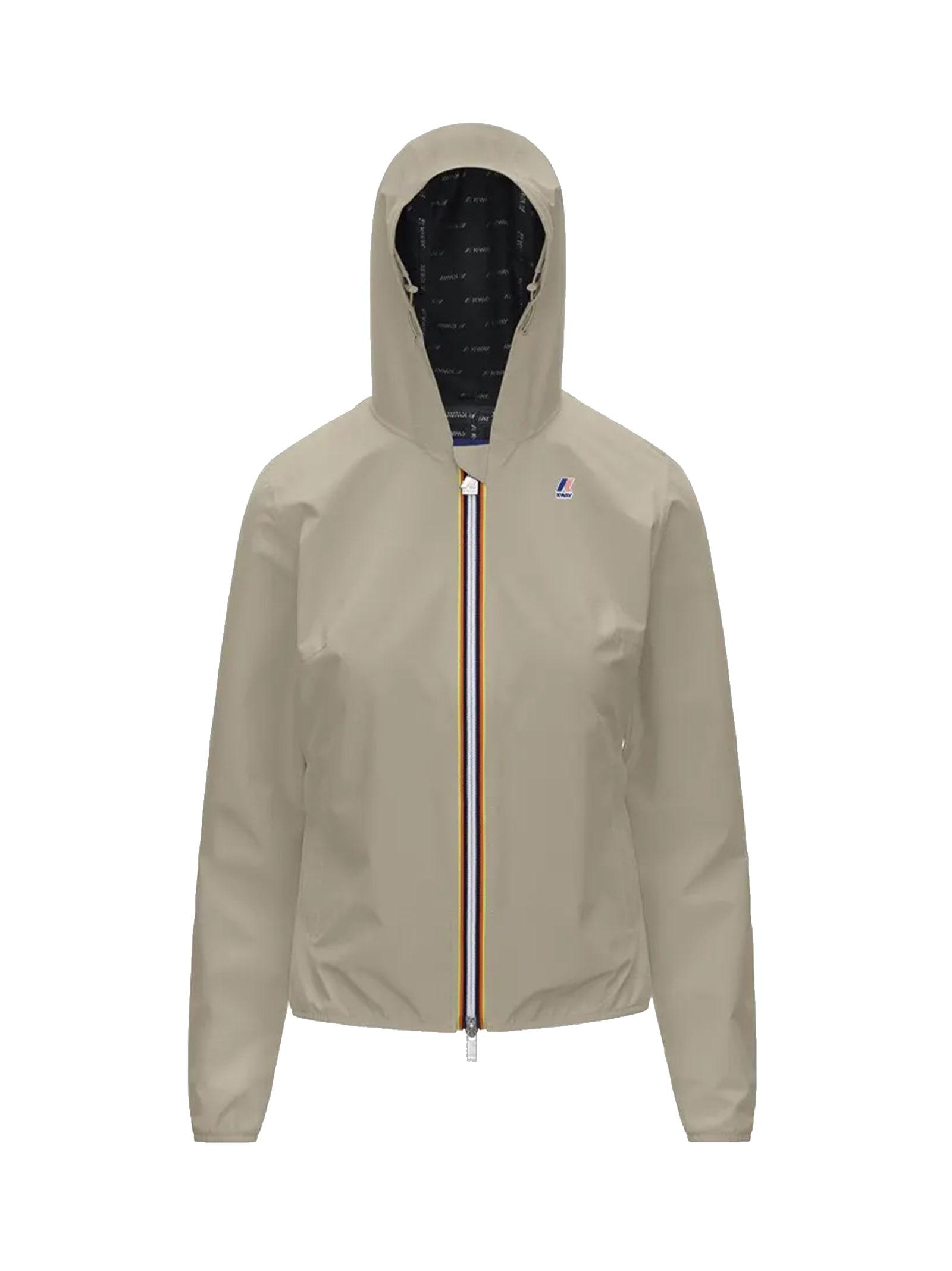 K-Way Synthetic Jacket Lil Stretch Dot in Beige (Natural) | Lyst