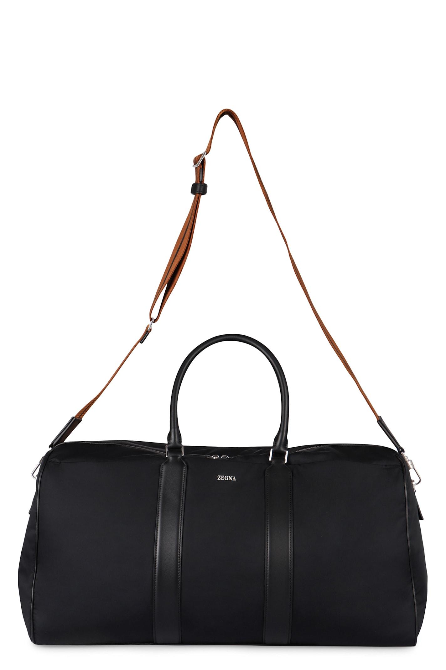ZEGNA Holdall Nylon Travel Bag in Black for Men Lyst UK