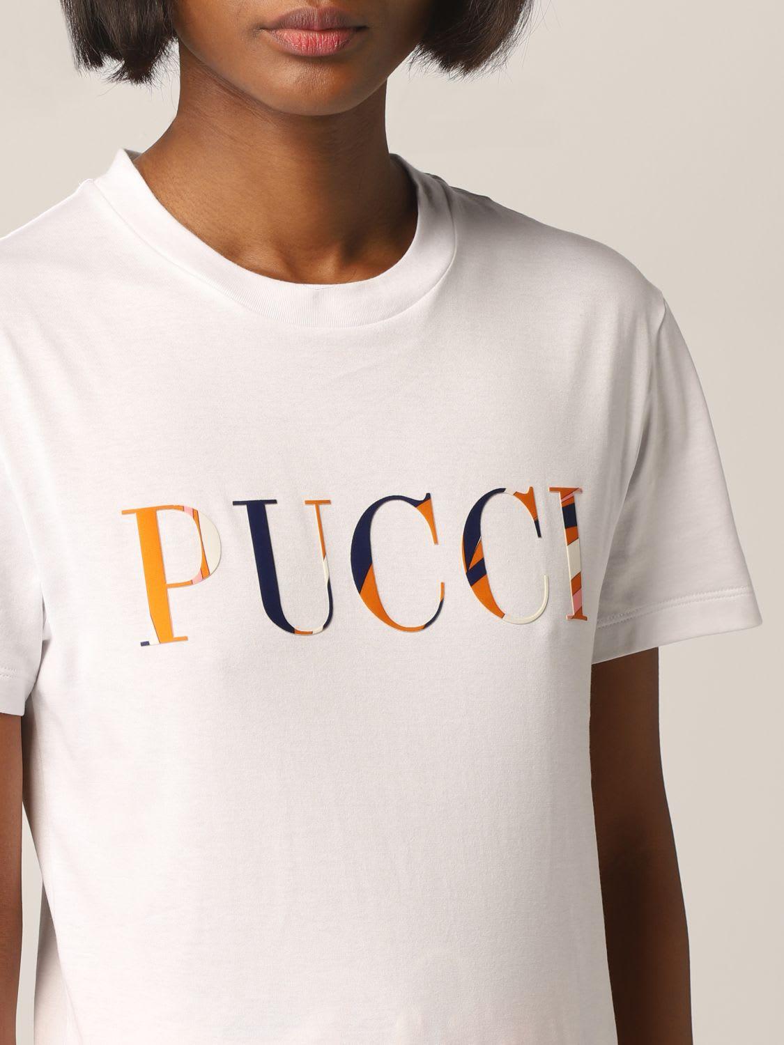 Emilio Pucci Women's White T-shirt T-shirt