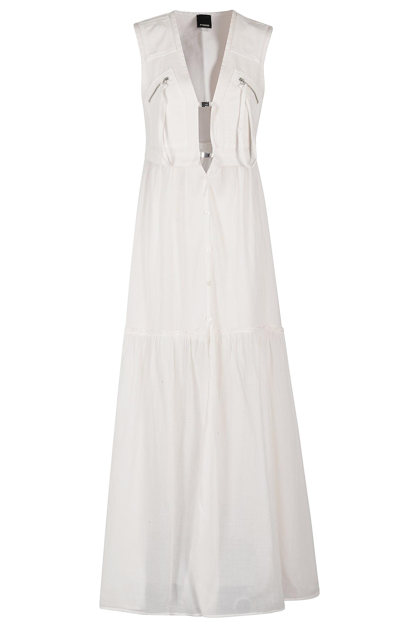 ワンピース PINKO Andres cotton long dress pinko--Andres-Abito-Voile-