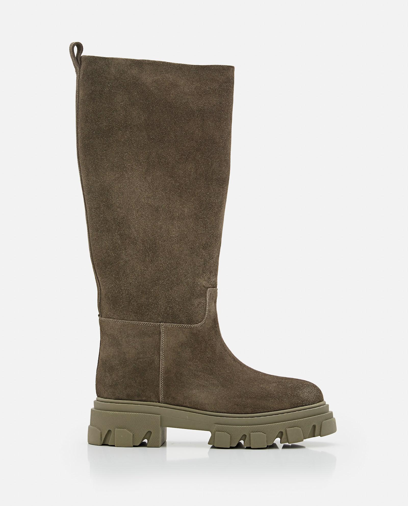 ミドルブーツ GIA BORGHINI Women Boots GIA24 SKI 4750 beige Cloth biker boots Gia Borghini White size 41 EU in Cloth