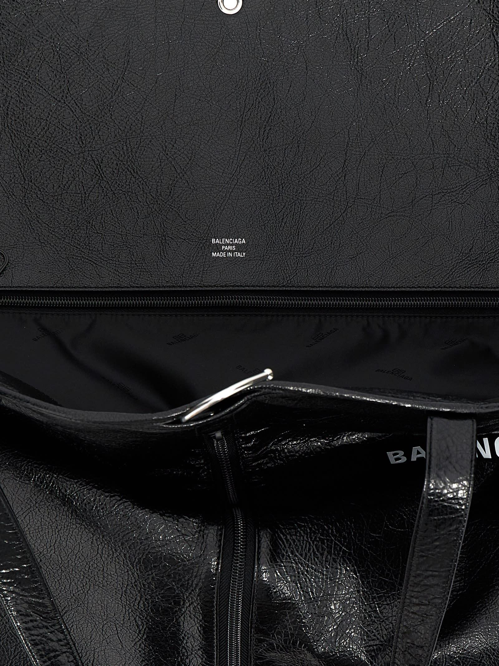 Balenciaga 'Borsa Porta Abiti Shopper' Shopping Bag in Black