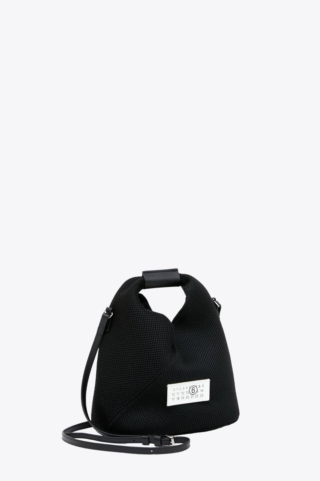 MM6 by Maison Martin Margiela Borsa O Black Mesh Small Japanese