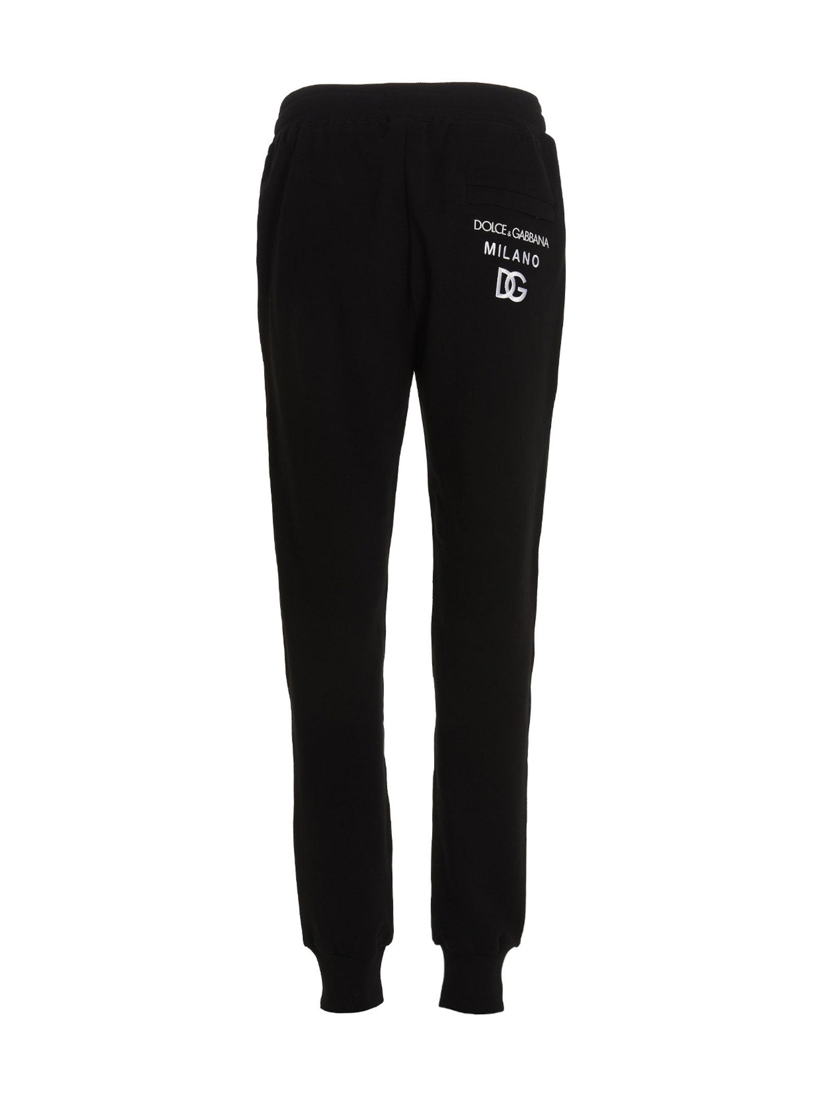 Dolce & Gabbana Dg Essential Joggers in Black for Men | Lyst