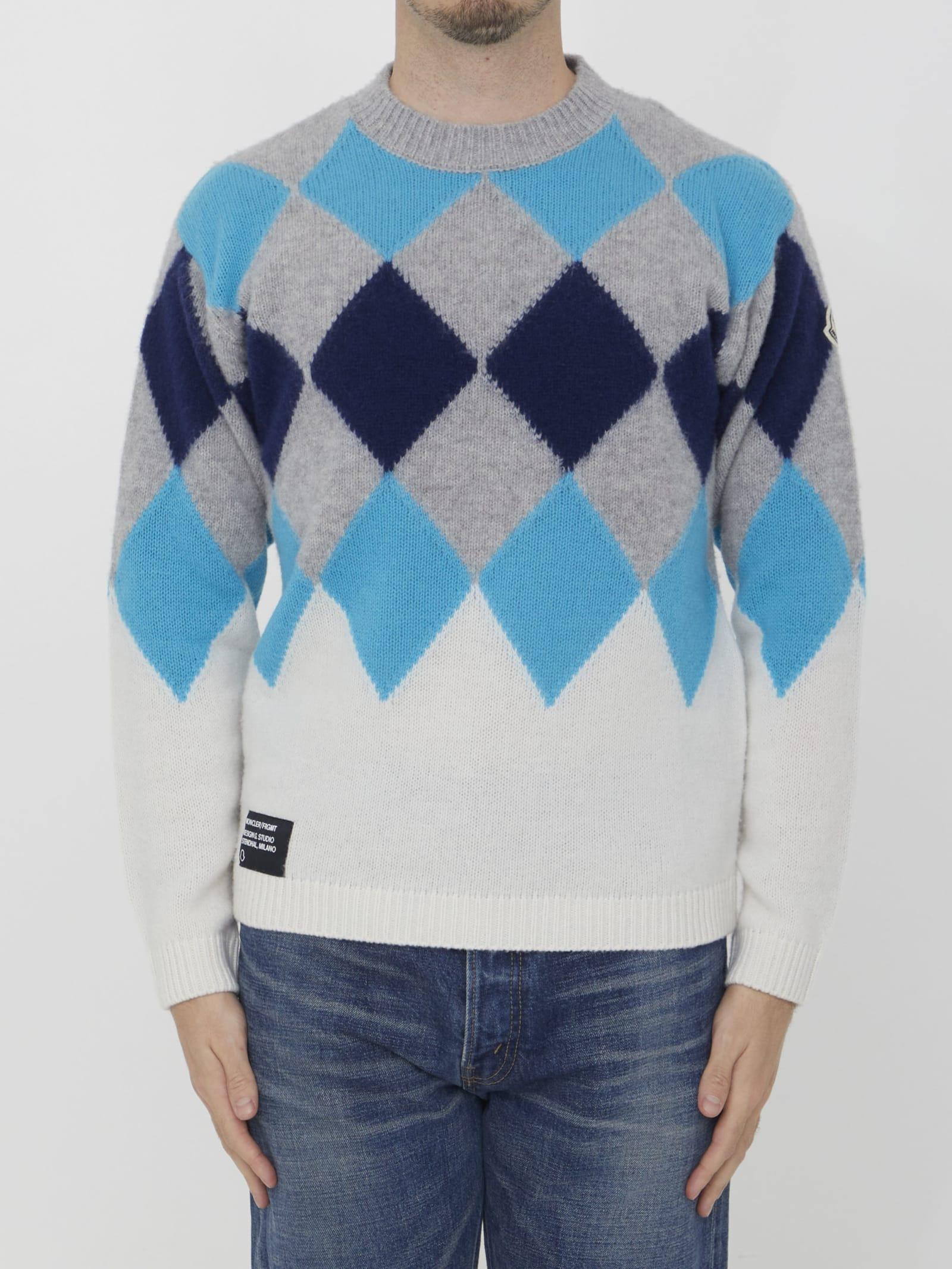 Blue moncler shop jumper