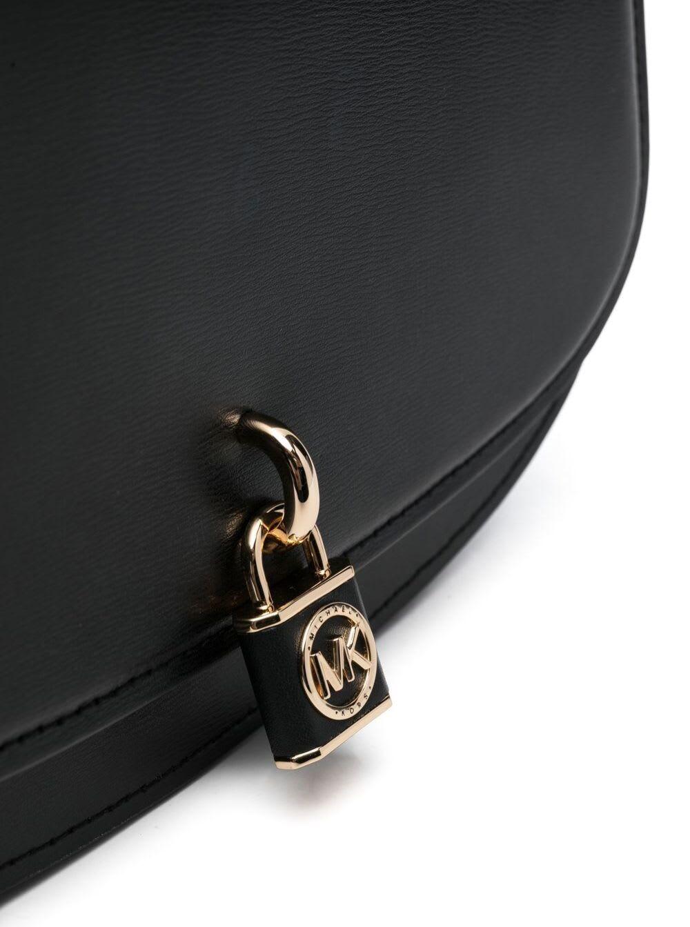 Buy the Michael Kors Hamilton Beige Leather Padlock Large Shoulder Tote Bag