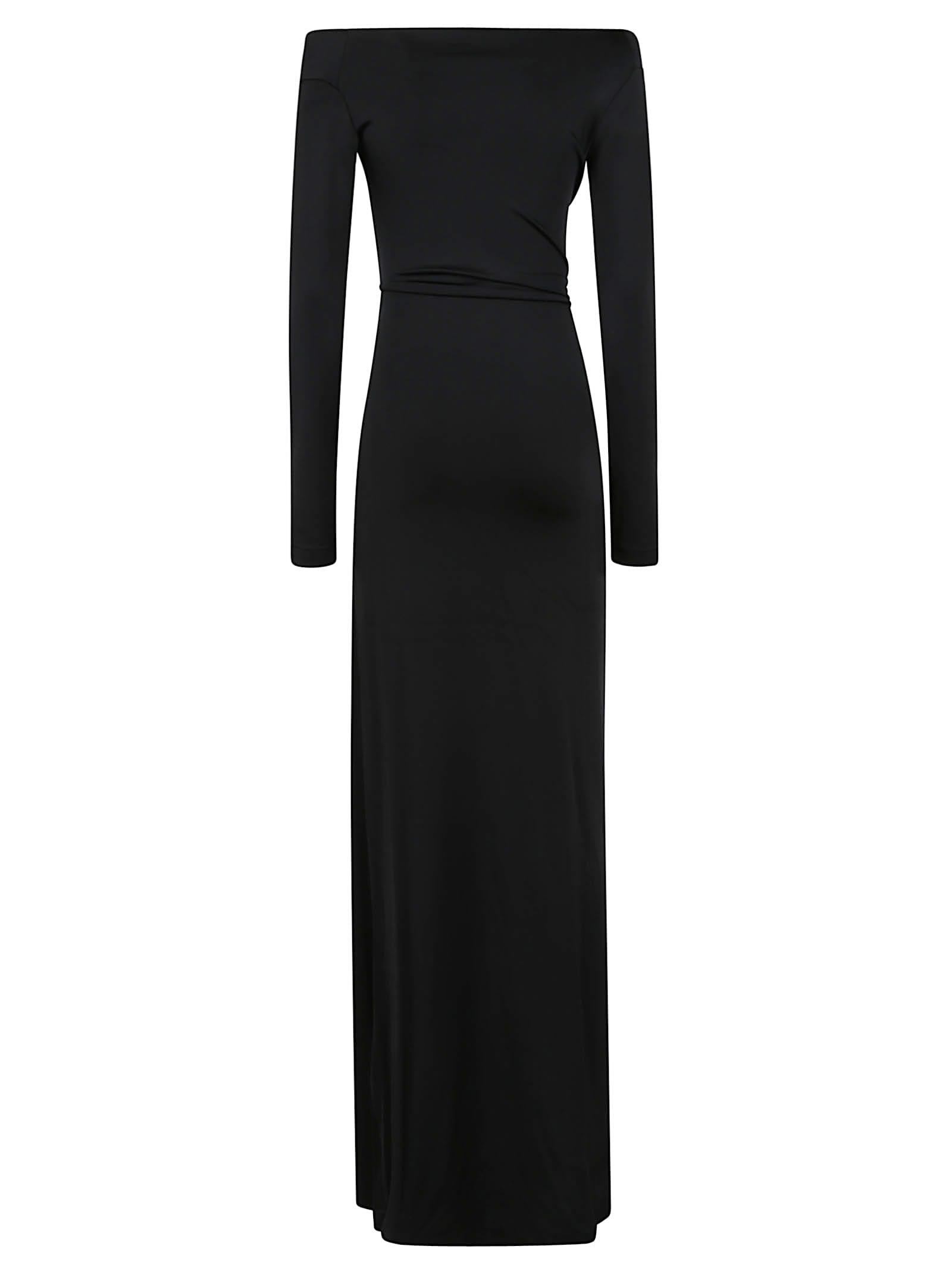 オールインワン・サロペット Victoria Beckham Long Sleeve Deep V-Neck Gown Embellished Long Sleeve Deep V-Neck Gown In Pistachio