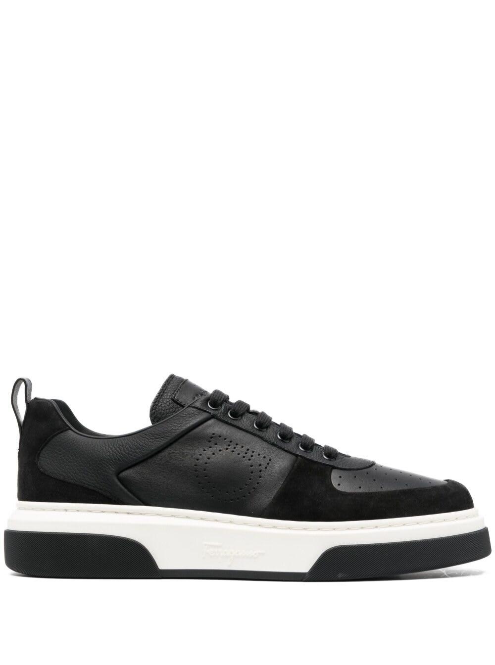 Ferragamo Cassina Low Sneakers Shoes in Black for Men | Lyst