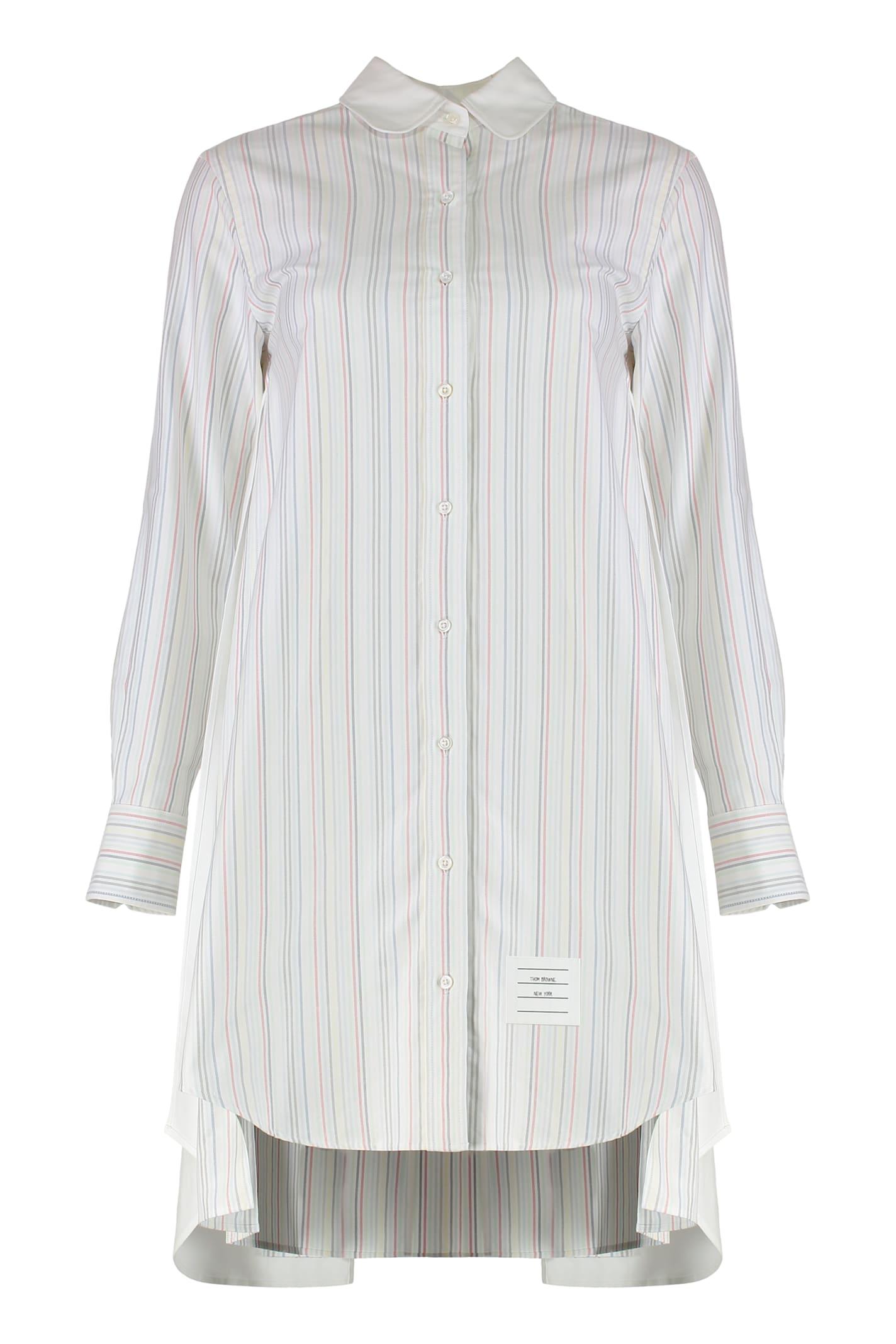 ワンピース THOM BROWNE 'RWB' chemise dress White Thom Browne White RWB Chemise Dress for Women Online USA at