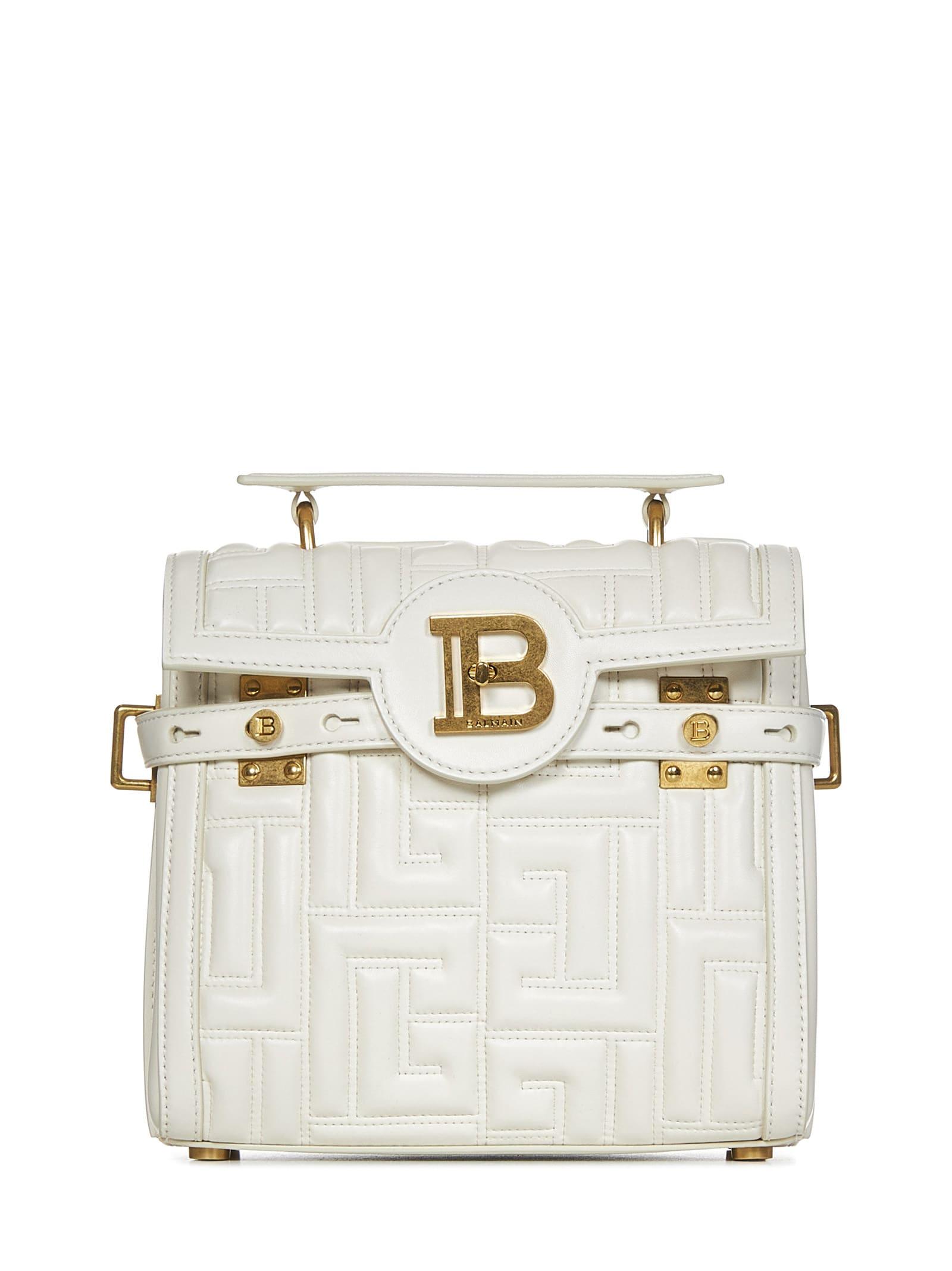Balmain B-buzz 23 Handbag in White | Lyst