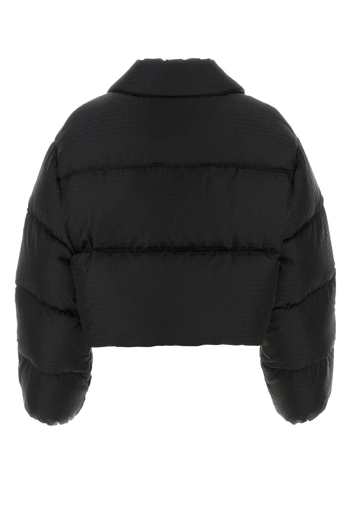 Miu Miu Black Nylon Down Jacket | Lyst Miu Miu Black Nylon Down Jacket | Lyst