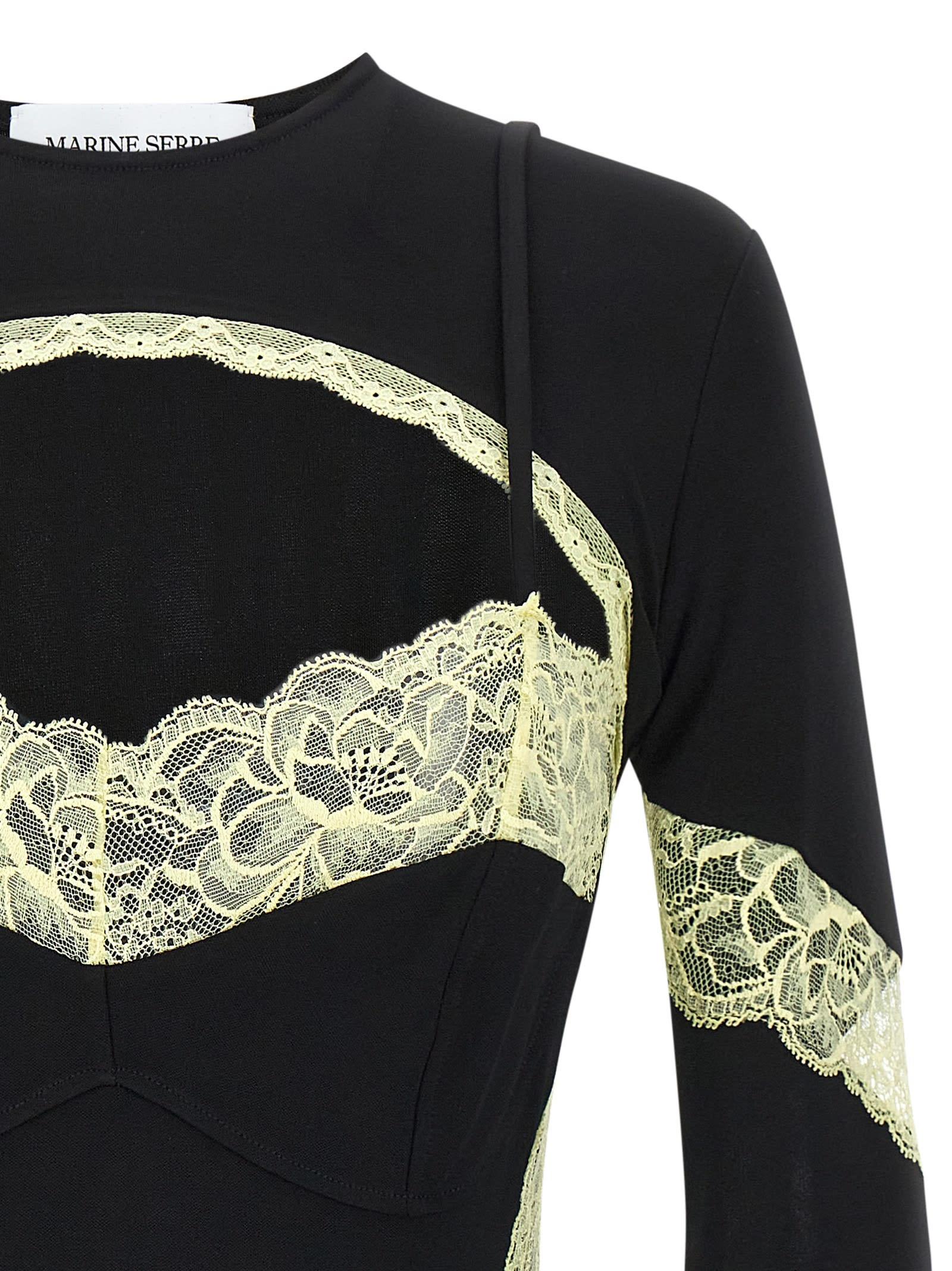 トップス MARINE SERRE TROMPE L'OEIL NECKLINE TOP MARINE SERRE TROMPE L'OEIL NECKLINE TOP - メルカリ