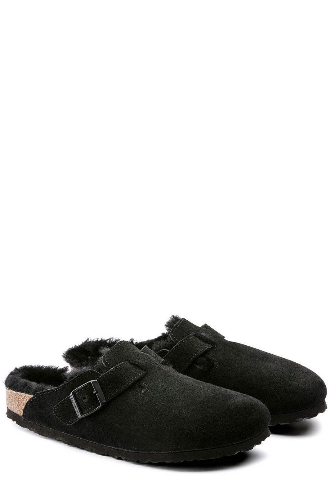 Birkenstock Boston Slip-on Sandals in Black | Lyst