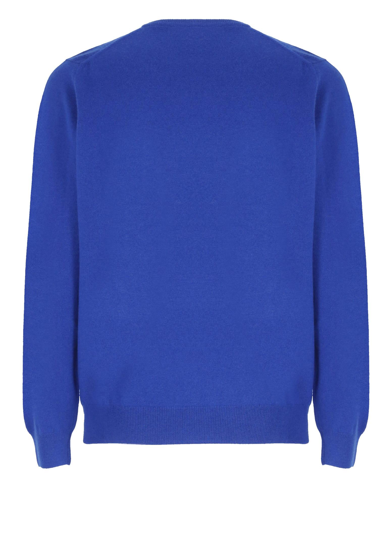 Della Ciana Wool And Cashmere Sweater in Blue for Men | Lyst