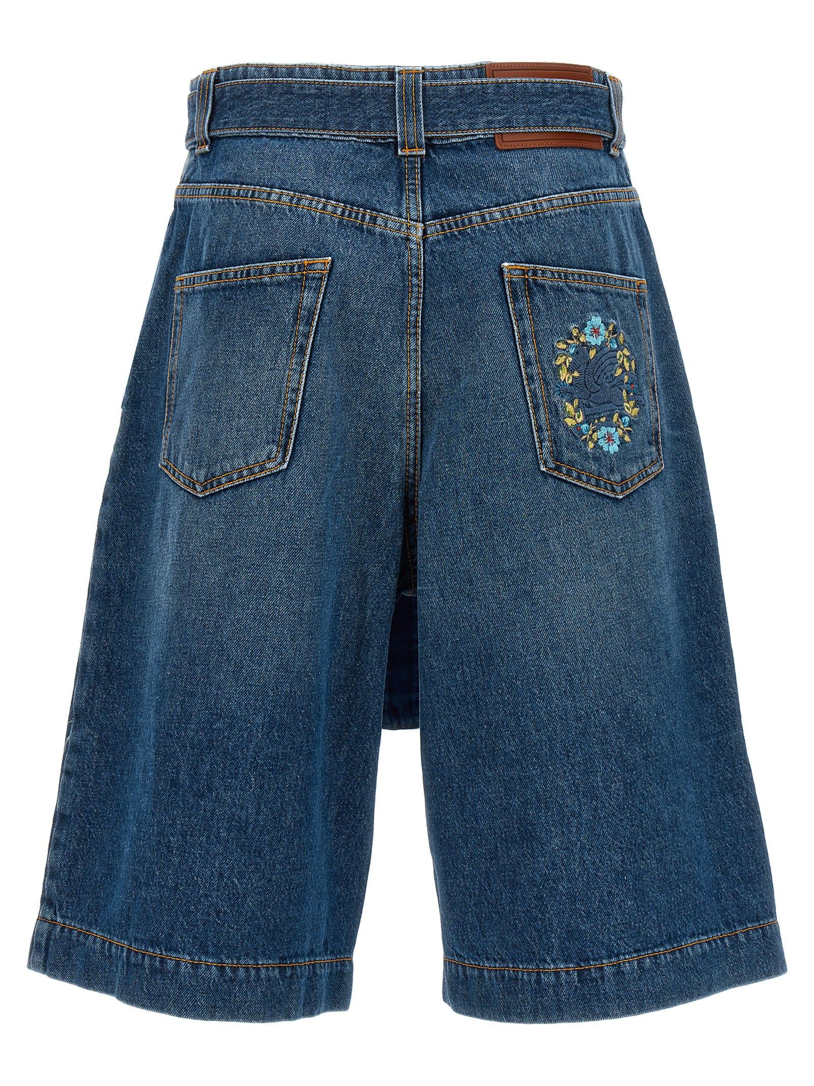 Etro Midi Denim Skirt Jeans in Blue Lyst UK