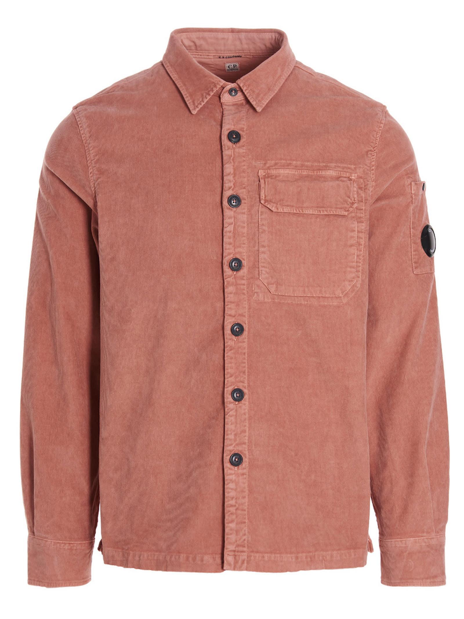 C.P. Company goggle Logo Overshirt in Pink for Men | Lyst