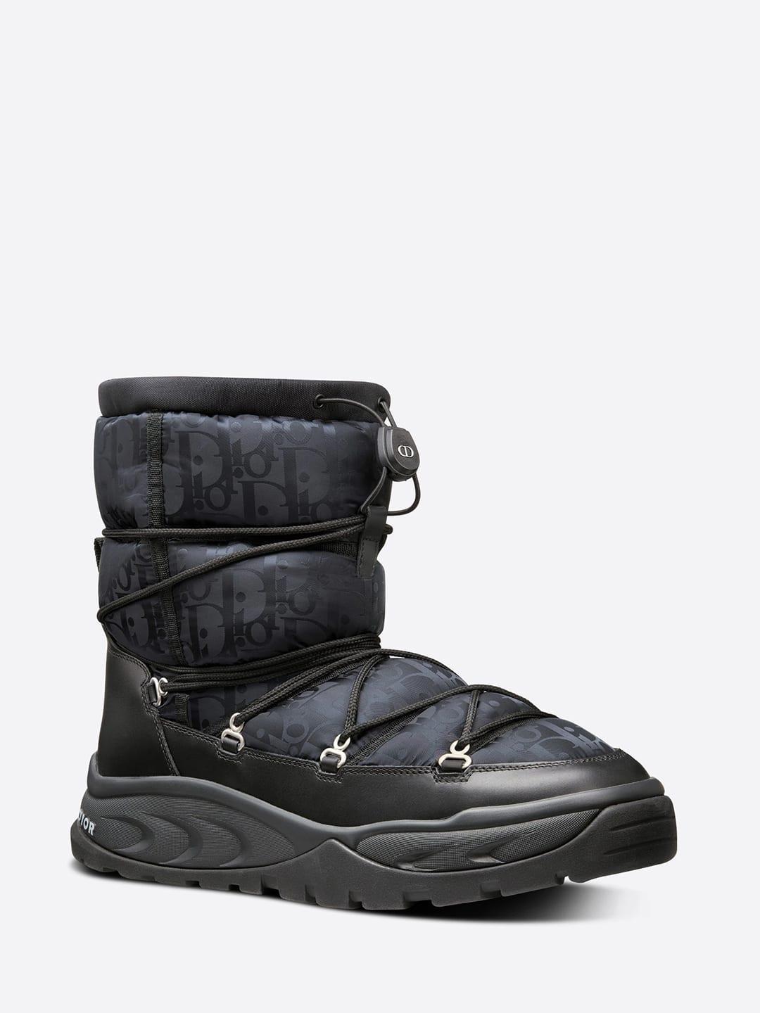 Dior Leather Dior Snow Ankle Boot in Black for Men - Lyst