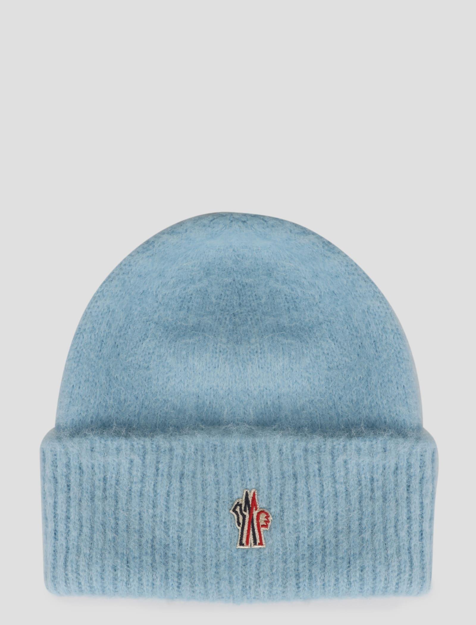 3 MONCLER GRENOBLE Alpaca Beanie in Blue | Lyst