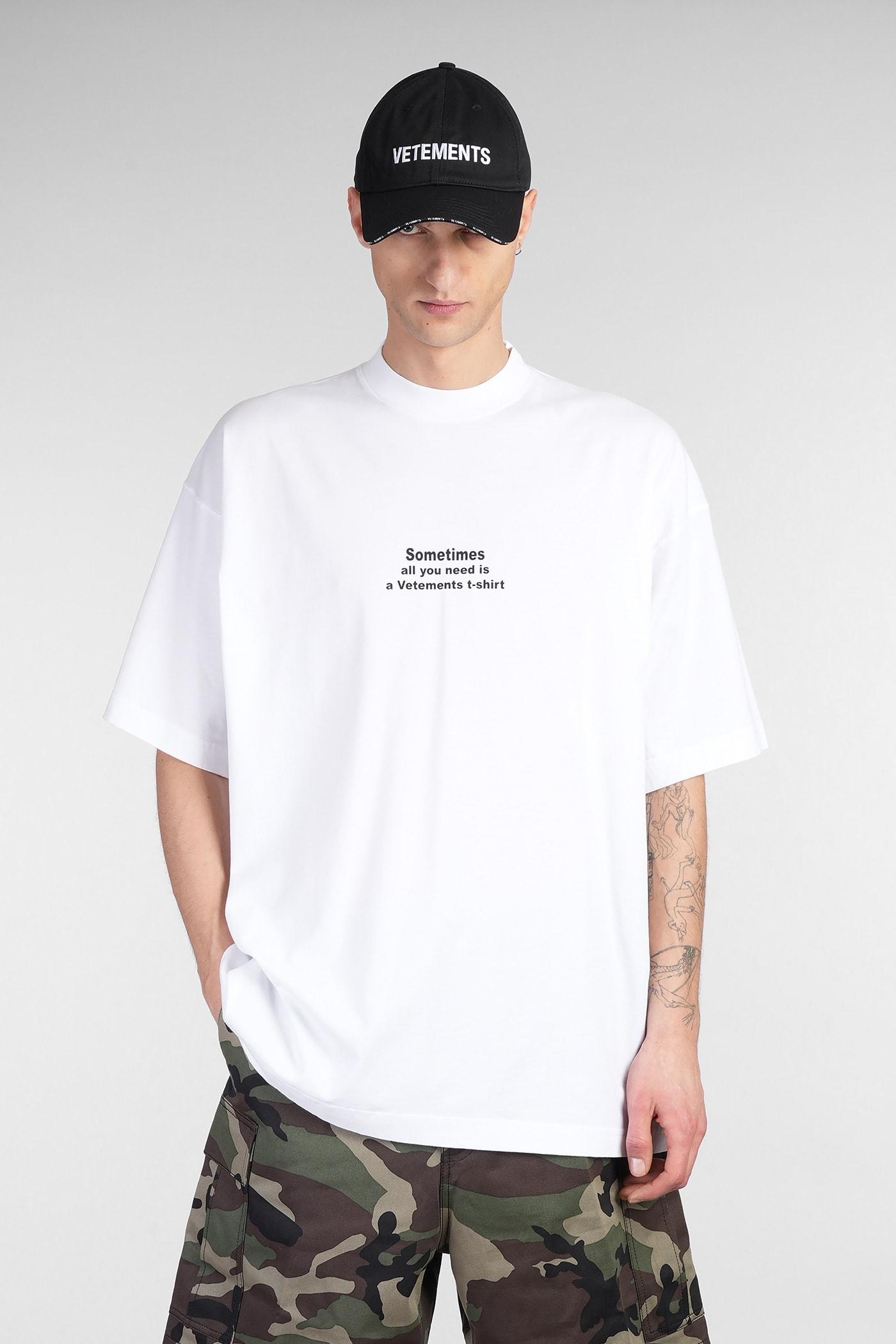 Vetements T-Shirt in White for Men | Lyst UK