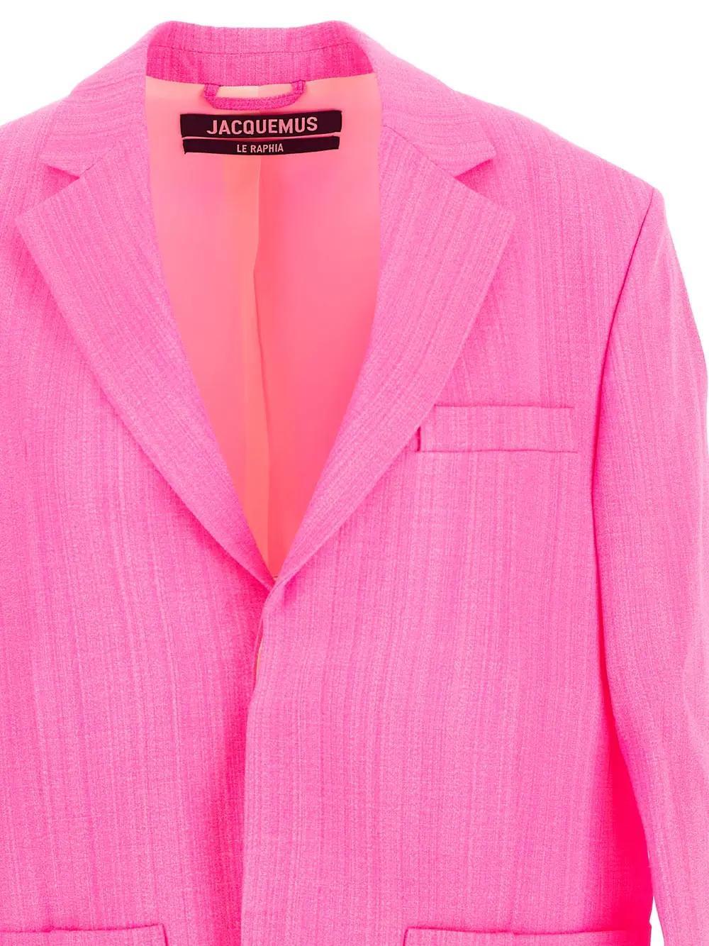 ジャケット JACQUEMUS Women Jackets 213JA101 PINK Jacquemus Woman Pink Jacket 213ja101 | ModeSens