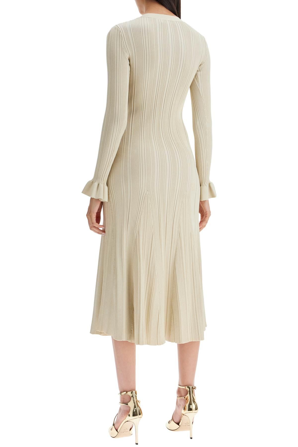 Self-Portrait Metallic Knit Midi Dress in Natural | Lyst Self-Portrait Metallic Knit Midi Dress in Natural | Lyst
