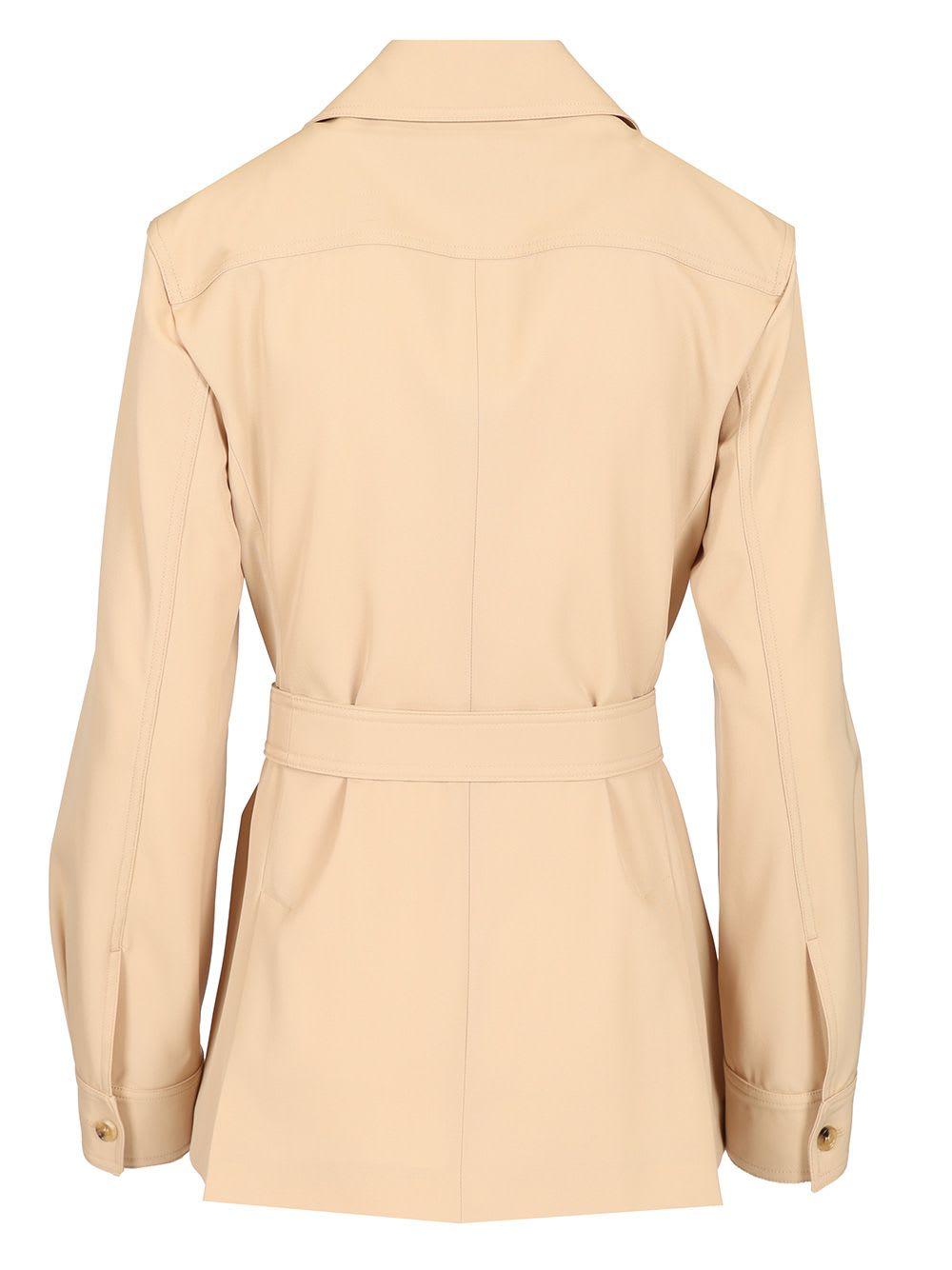 Max Mara★Short safari jacket Max Mara Short Safari Jacket Jackets in Natural | Lyst