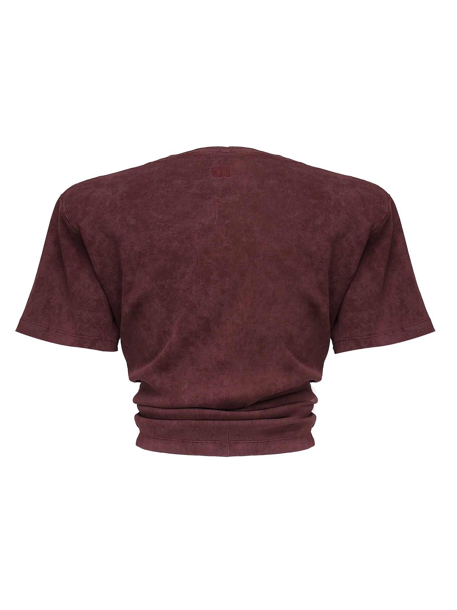 MAGDA BUTRYM 売れ筋商品|||マグダ・ブトリム Tシャツ トップス レディース Tops Brown Women's Tops | Magda Butrym | Official Womenswear Luxury