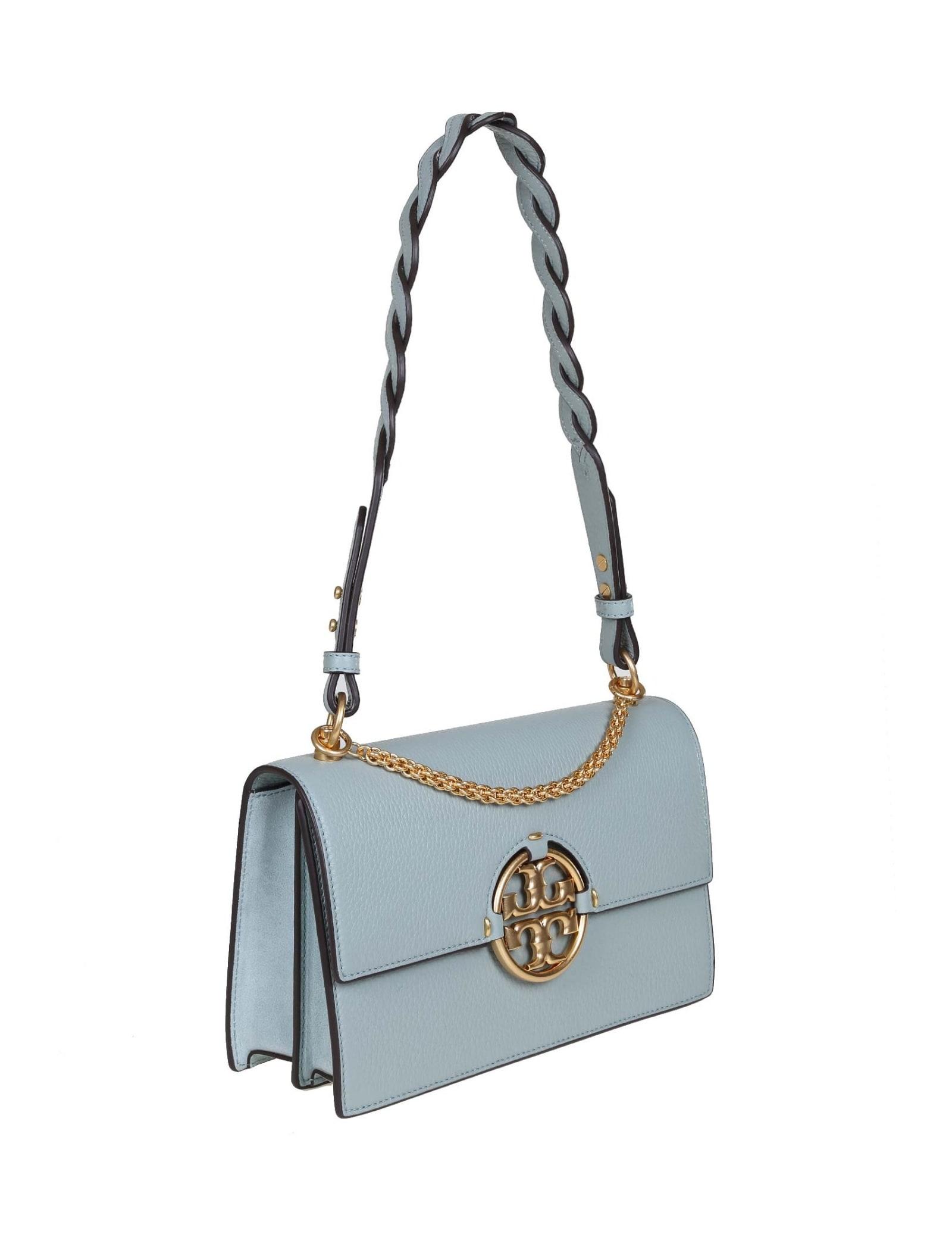 Rare) Baby Blue/Pastel Blue Tory Burch Fleming Shoulder Bag, Luxury, Bags &  Wallets on Carousell