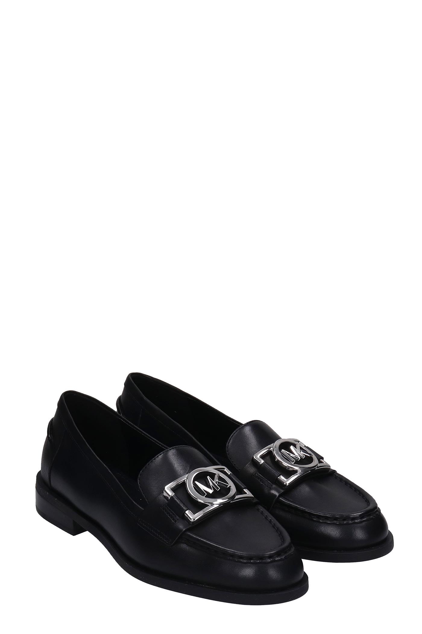 MICHAEL Michael Kors April Loafer Loafers In Black Leather | Lyst