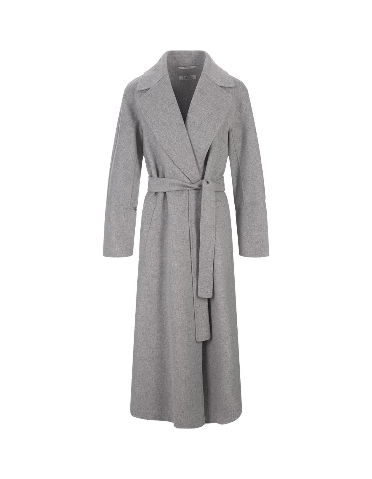 Max mara grey wool coat cheap