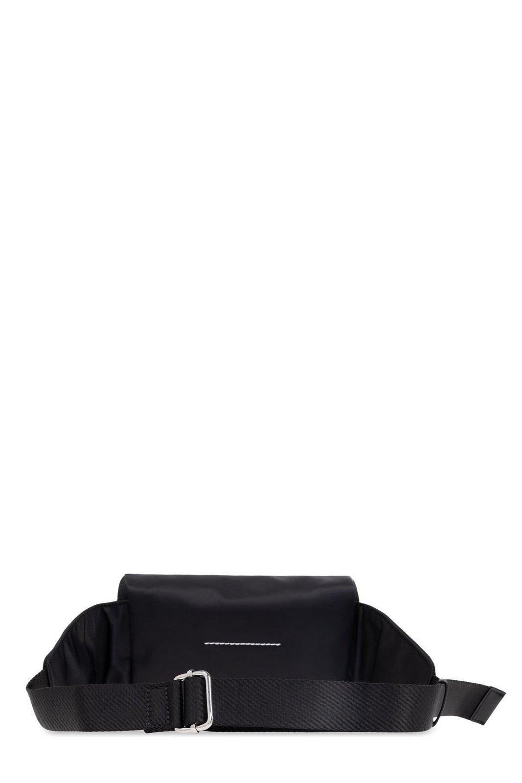 【MM6】Numbers-Applique Zip-Up Belt Bag MM6 by Maison Martin Margiela Numbers-Appliqué Zip-Up Belt