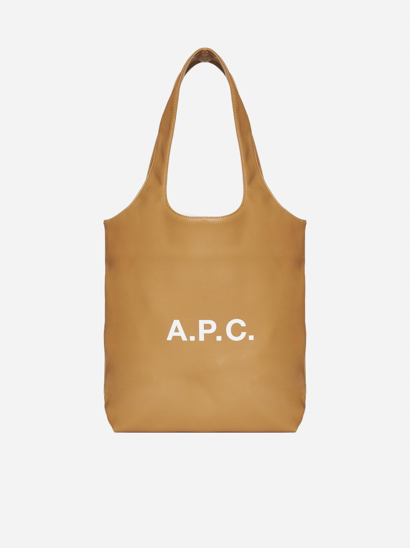 A.P.C. Ninon Vegan Leather Small Tote Bag in Natural for Men | Lyst