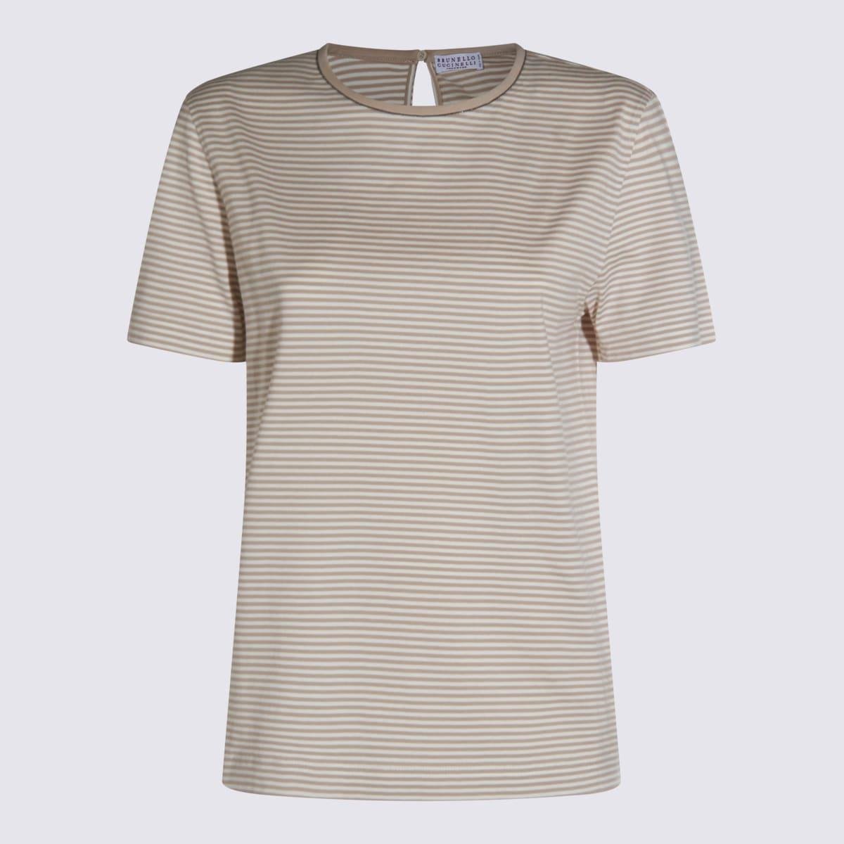 Tシャツ・カットソー BRUNELLO CUCINELLI Woman T-Shirt Beige M41810000 C077 Brunello Cucinelli T-shirts for Women | Online Sale up to 51