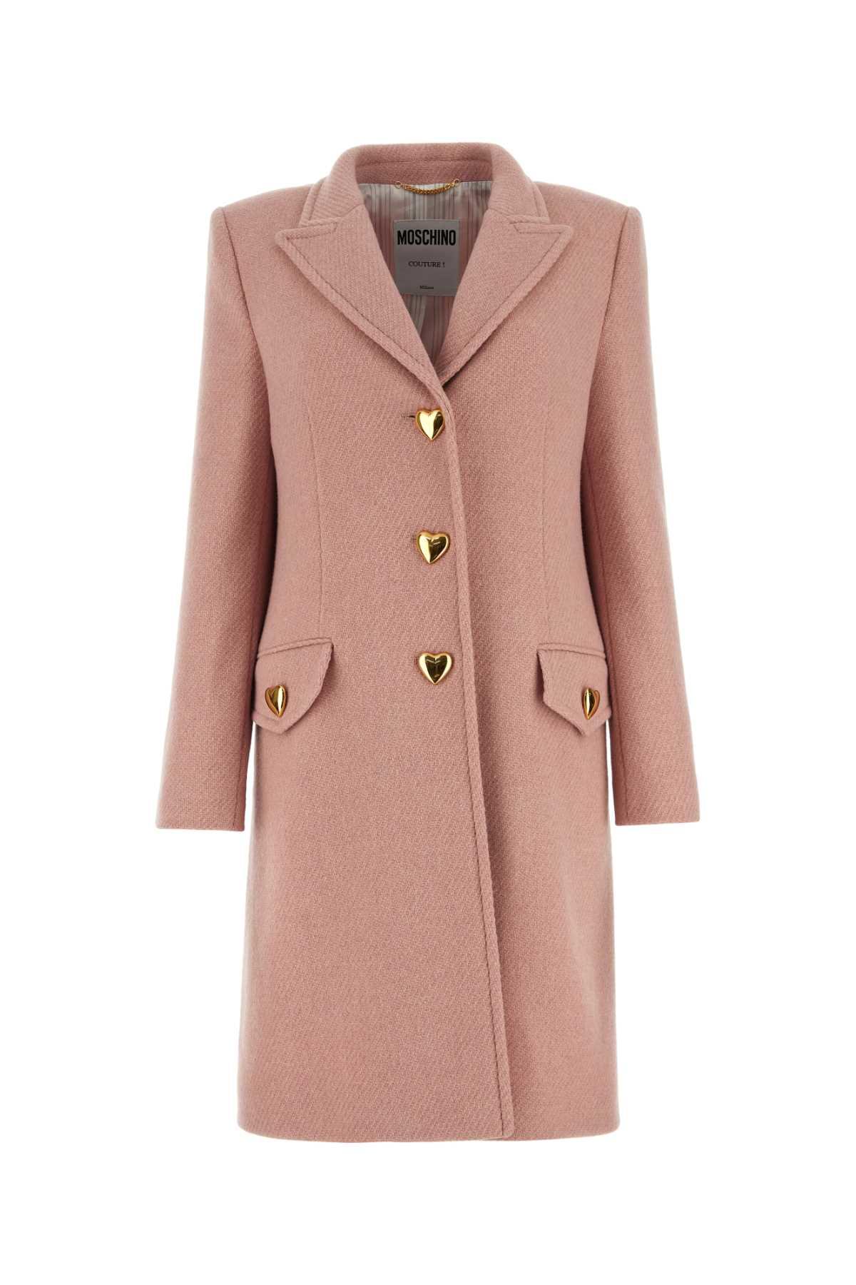 Moschino virgin wool-blend coat - Black