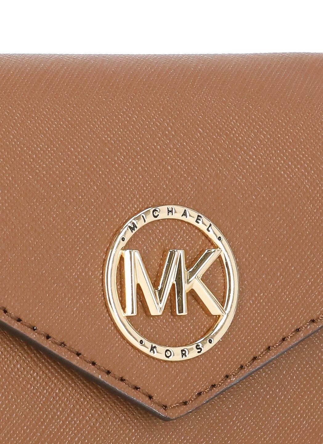 MICHAEL Michael Kors Brown Leather Carmen Wallet - ShopStyle