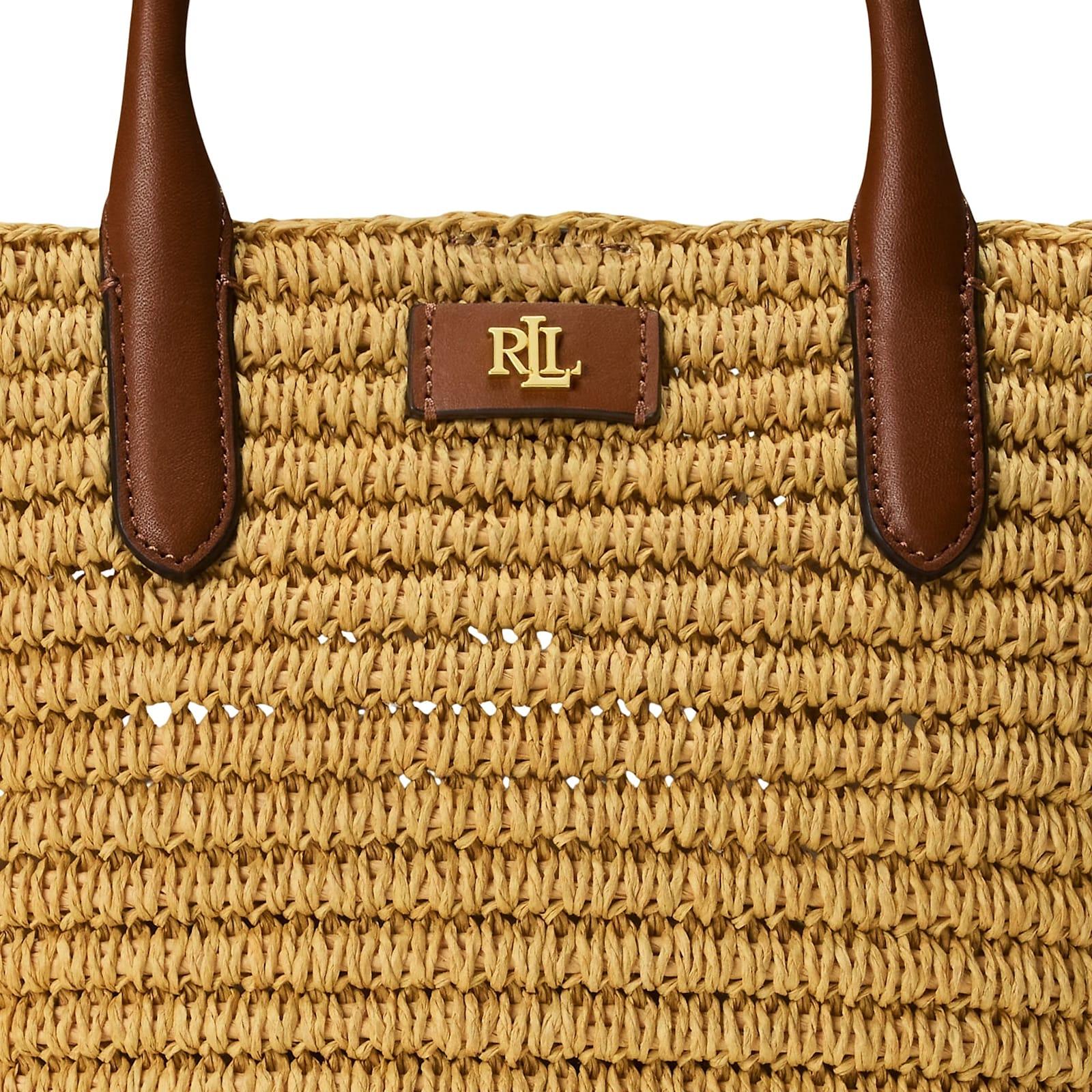 【Polo Ralph Lauren】Brie 22 Tote Medium Lauren Ralph Lauren Brie Medium Straw Tote Bag | Dillard's