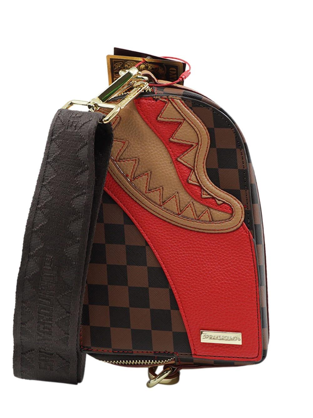 Sprayground Raceway Backpack Crossbody in Red