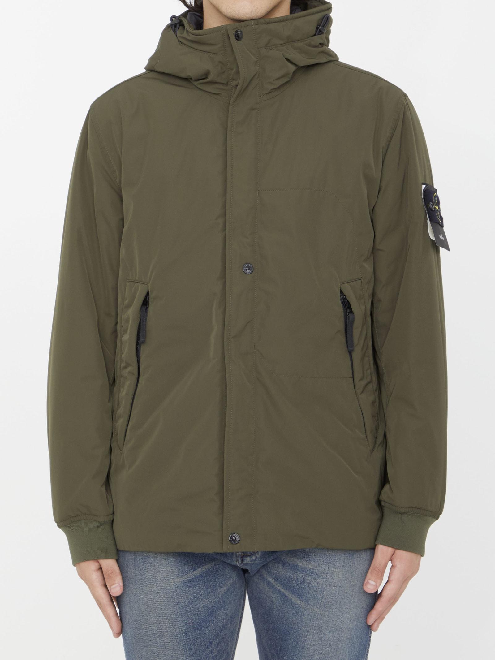 Stone Island Micro Twill Parka With Hood in Green for Men | Lyst Stone Island Micro Twill Parka With Hood in Green for Men | Lyst