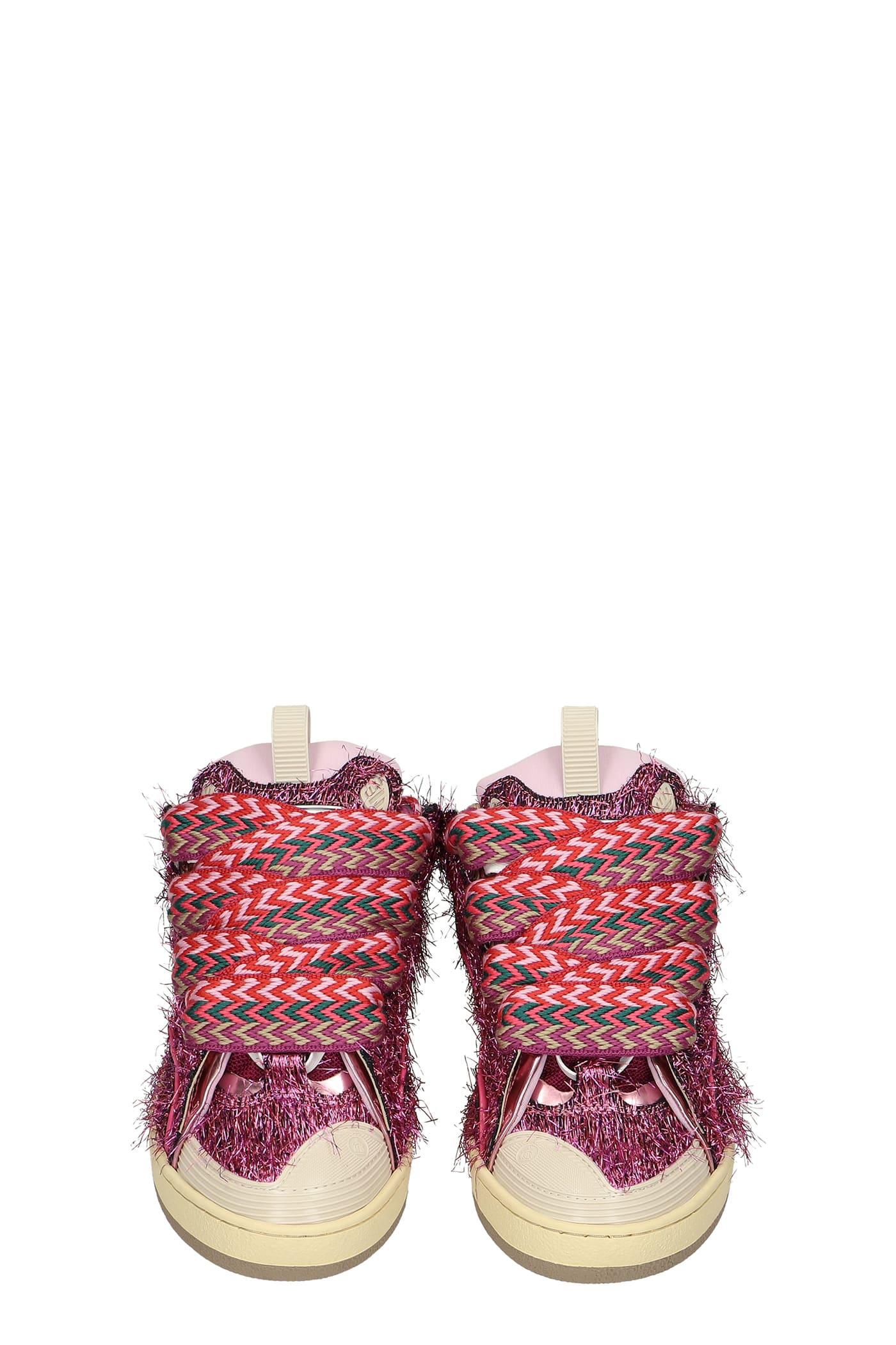 Lanvin Curb Sneakers In Synthetic Fibers in Pink | Lyst Lanvin Curb Sneakers In Synthetic Fibers in Pink | Lyst