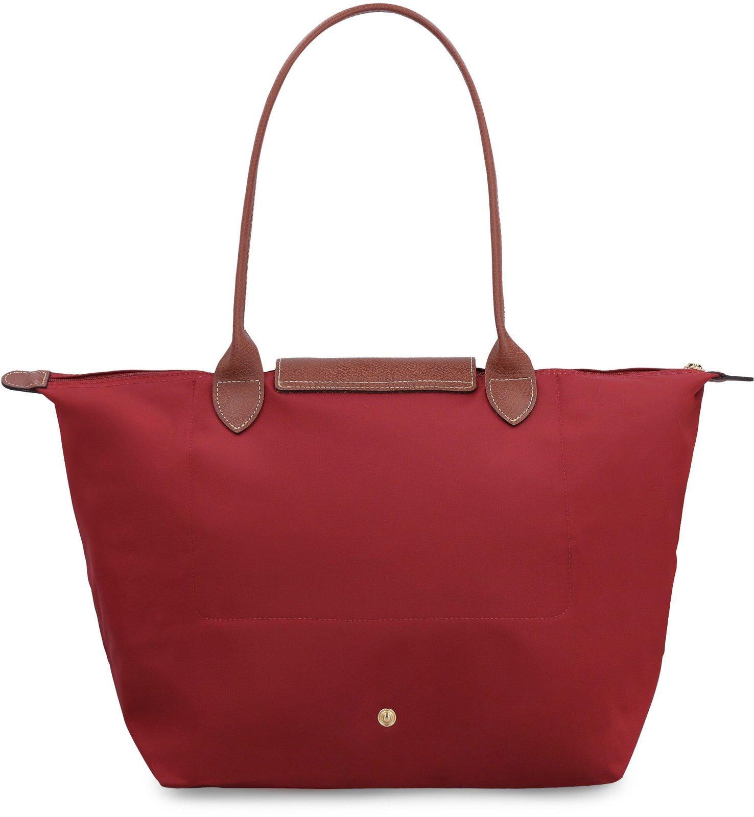 国内手元あり【Longchamp》LE PLIAGE*P59 Rouge Red M 肩掛け Le Pliage Original L Tote bag Red - Recycled canvas