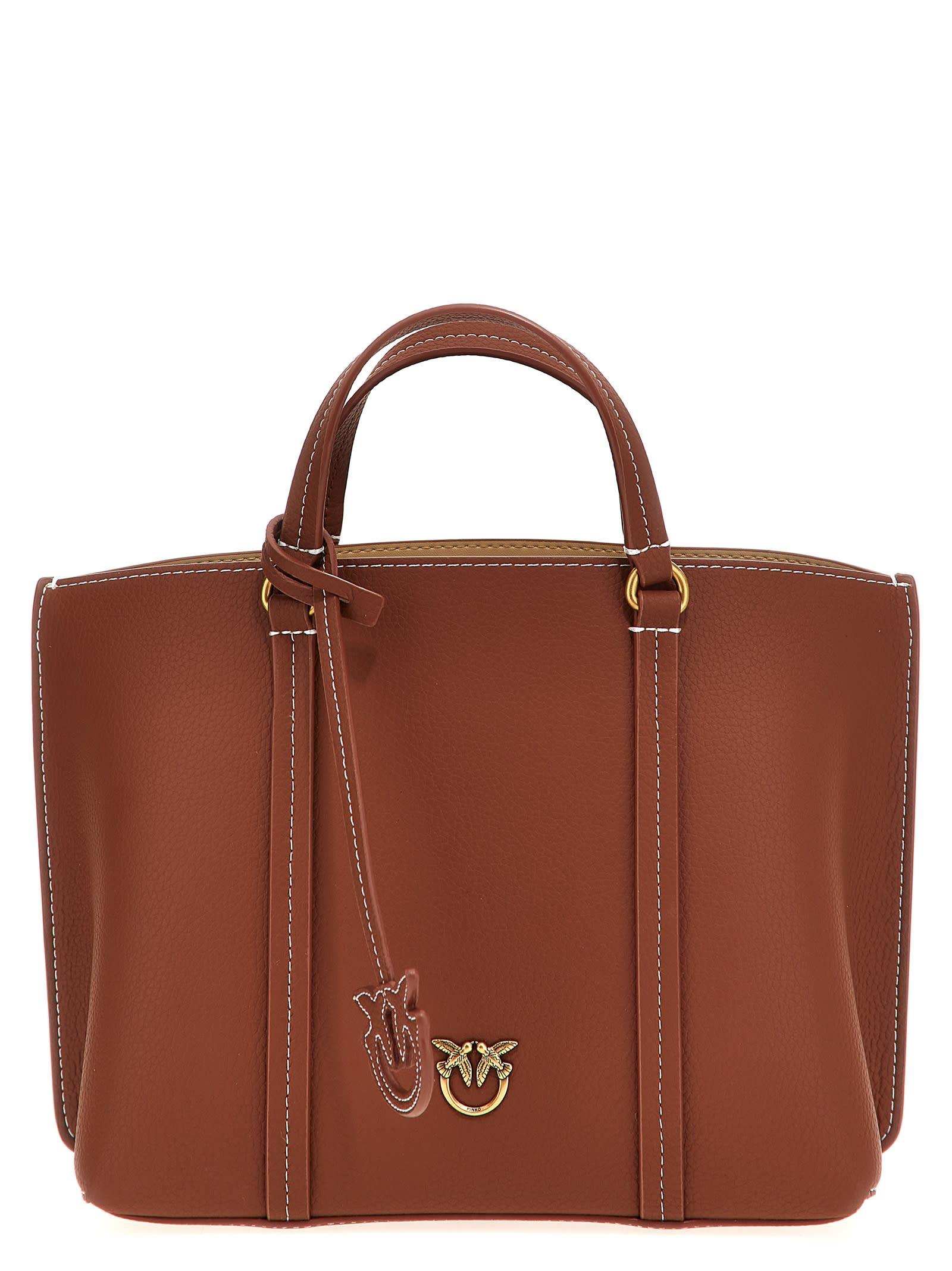 トートバッグ PINKO 'Carrie' classic shopping bag Brown pinko-BROWN-Carrie-Classic-