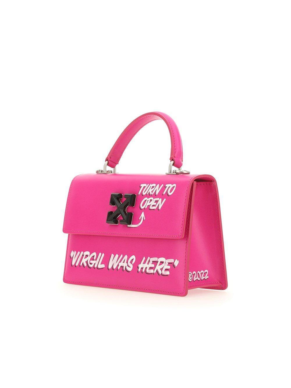 Off-White c/o Virgil Abloh Jitney 14 Tote Bag in Pink