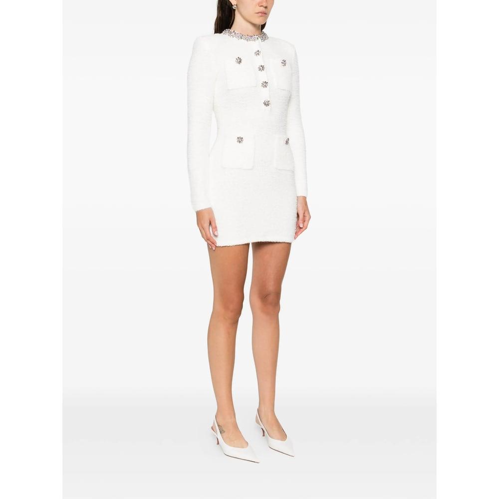 Self-Portrait Dresses in White | Lyst