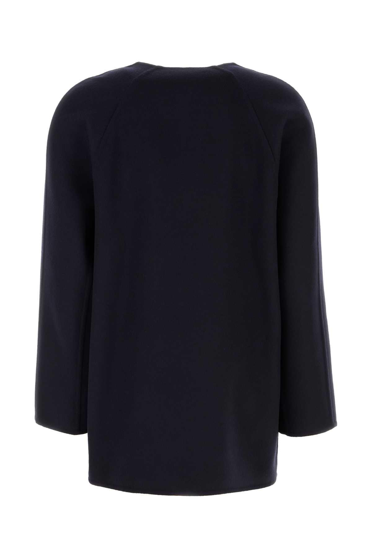 【関税&送料込】Bottega Veneta Giacca Cash Collarless Bottega Veneta Giacca Cash Collarless in Blue | Lyst UK