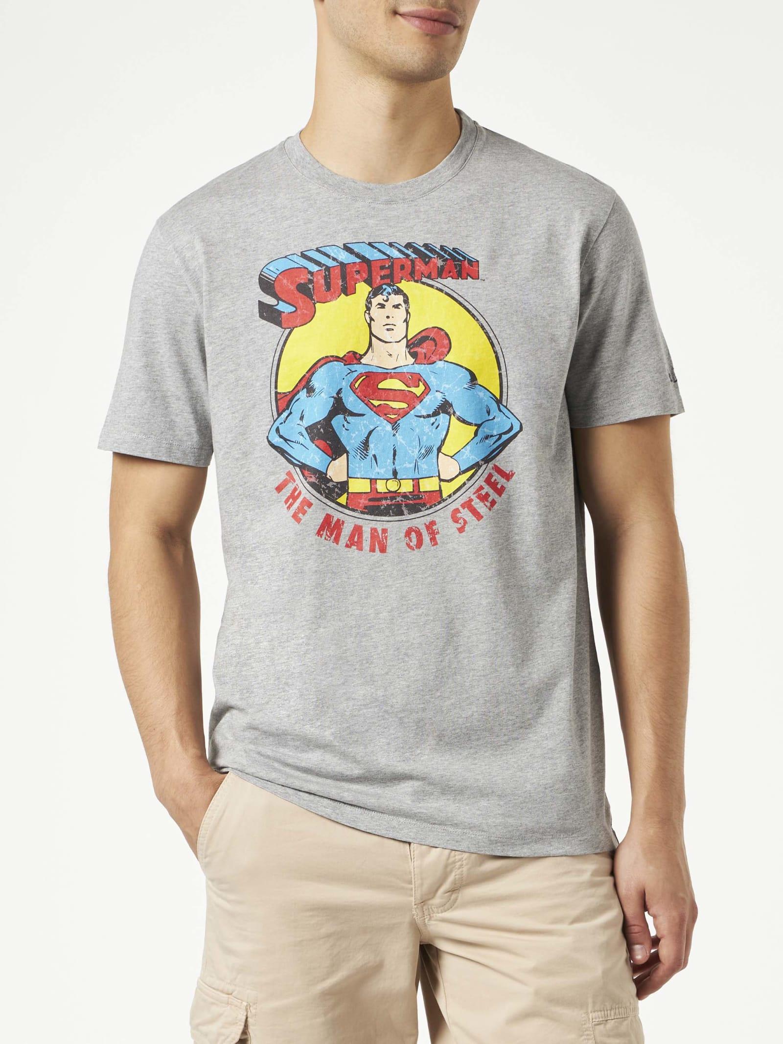 DC Comics Superman Classic Logo Herren T-Shirt Königsblau