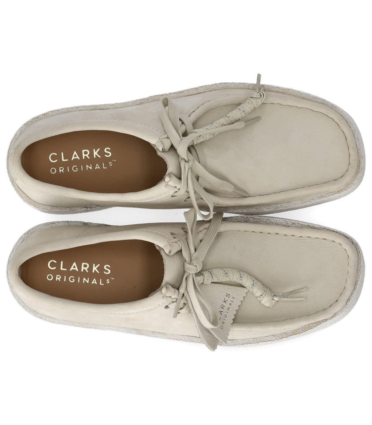 Clarks Clark's Wallabee Cup Ivory Nubuck Loafer in White for Men