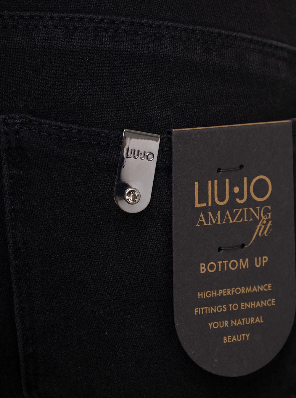 nosotros pómulo fecha Liu Jo Amazing Skinny Denim Jeans Blue Denim Woman in Black | Lyst